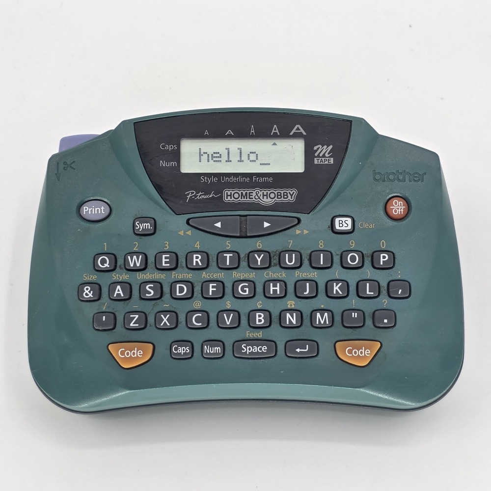 Brother PT-65 P-Touch Home & Hobby Label Maker Printer LCD Screen Handheld